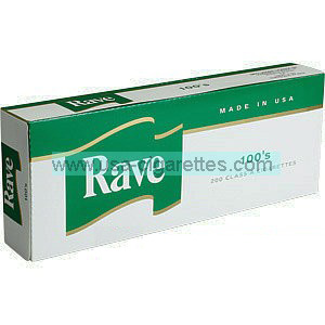 Rave Menthol Dark Green 100's cigarettes